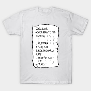 Rin's Cool List | Blue Exorcist T-Shirt